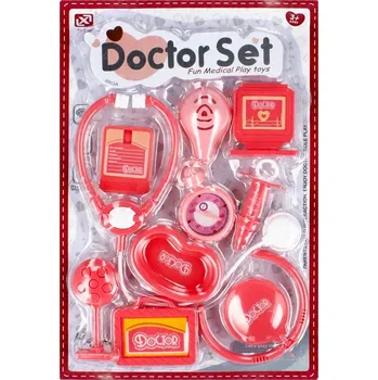 ostatní stavebnice SADA MALÝ LÉKAŘ červený pro DĚTI 3+ malý DOKTOR hračka MEGA CREATIVE