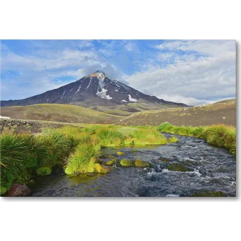 Obraz Obraz na plátně SOPKA KORIACKA V RUSKU – VULKÁN, 30 x 20 cm