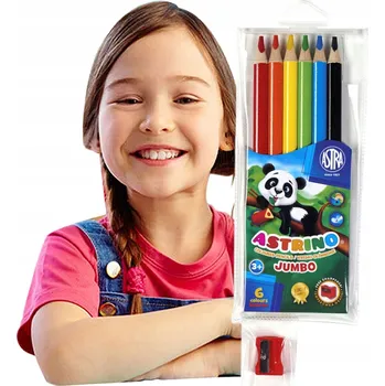 Pastelka Trojúhelníkové Pastelky ASTRINO 6 barev ZÁRUKA