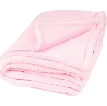 Pelíšek pro psa Deka O´LALA PETS dvouvrstvá světle růžová 200x155cm