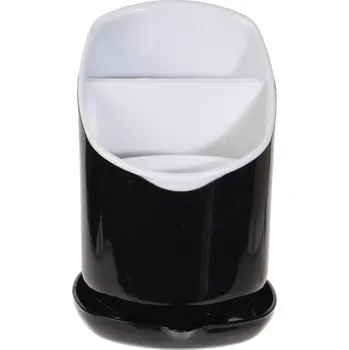 Odkapávač na nádobí Odkapávač na příbory 12 x 11 cm černý