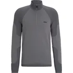 Pánská tenisová mikina BOSS Perform-X 1/4 Zip Šedý (XXL)
