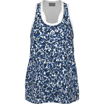 Dívčí tričko Dívčí trička Head Girls Vision Agility Tank - print vision/royal blue Modrý, Vícebarevný (152 cm)