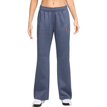 Dámské tenisové tepláky Nike Court Heritage Windrunner Mid-Rise Tennis - difused blue Modrý (L)