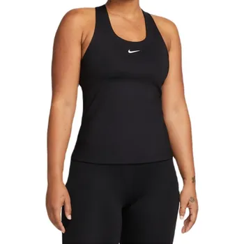 Tílko Nike Swoosh Women's Medium-Support Padded Sports Bra Tank Black/ Black/ White S