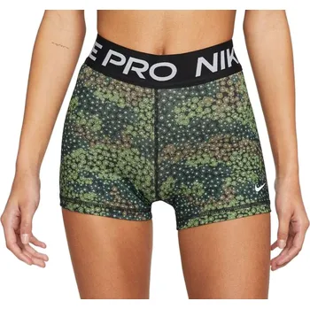 Dámské kraťasy Dámské tenisové kraťasy Nike Pro Dri-Fit Short 3in W - treeline/black/white Zelený (L)