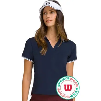 Dámské tričko Dámské polo tričko Wilson Tennis Club Modrý (S)