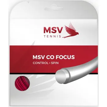Struna na výplet tenisové rakety Tenisový výplet MSV Co. Focus (12 m) - red Červený (1.18 mm)