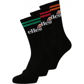 Pánské ponožky Ponožky Ellesse Pullo 3P Socks - black Černý (47-49)