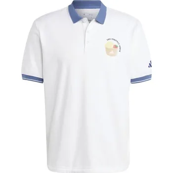 Pánské tenisové polo tričko Adidas Clubhouse Classic Premium Tennis - white Bílý (S)