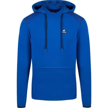 Pánská mikina Pánská tenisová mikina Le Coq Sportif Training Perf Hoody Loose No.1 M - blue electro Modrý (S)