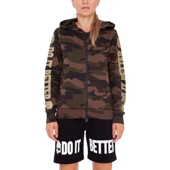 Dámská mikina Dámská tenisová mikina Hydrogen Do It Better FZ - camouflage Zelený, Hnědý (L)