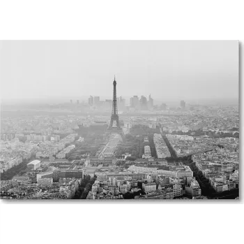 Obraz Obraz na plátně ČERNOBÍLÝ PAŘÍŽ S EIFFELOVOU VĚŽÍ 30 x 20 cm