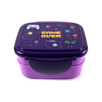 Svačinový box Svačinový box s příborem Bento box - Game Over
