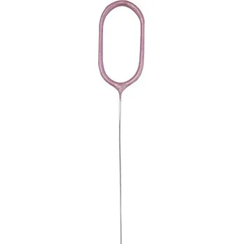 Dortová svíčka Prskavka č. 0, růžová