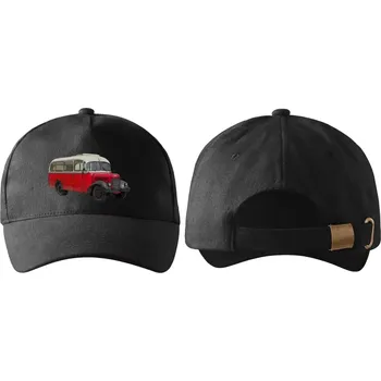 Kšiltovka kšiltovka s autobusem Praga RND černá (kšiltovka , pokrývka hlavy , dopravní technika)