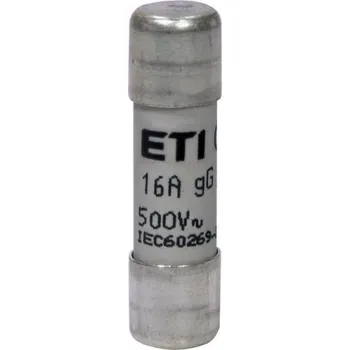 Autopojistky Pojistka válcová ETI CH10x38 gG 16A 500VAC 002651019