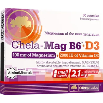 Zdraví Olimp Labs Chela-Mag B6+D3 - Chela-Mag B6+D3 (30 Kapsla)