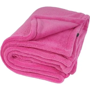 Pelíšek pro psa Deka O´LALA PETS dvouvrstvá tmavě růžová 200x155cm