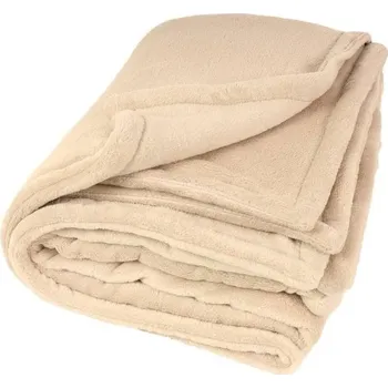 Pelíšek pro psa Deka O´LALA PETS dvouvrstvá béžová 200x155cm