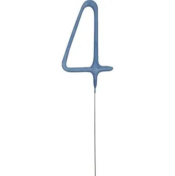 Dortová svíčka Prskavka č. 4, modrá