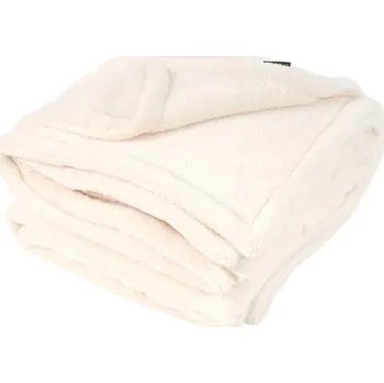 Pelíšek pro psa Deka O´LALA PETS dvouvrstvá krémová 200x155cm