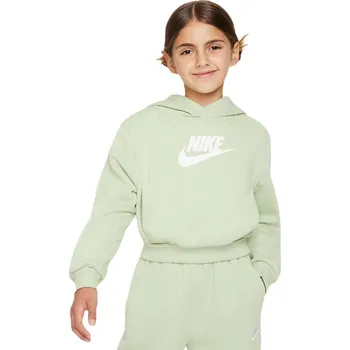 Dívčí mikina Dívčí mikina Nike Sportswear Club Fleece Crop - honeydew/white Mátový (XL)