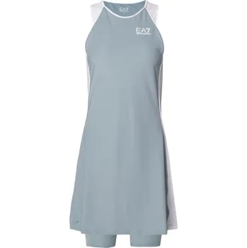 Dámské šaty Dámské tenisové šaty EA7 Woman Jersey Dress - citadel Šedý (S)