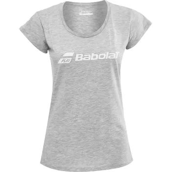 Dámské tričko Dámské tričko Babolat Exercise Tee Women - high rise heather Šedý (XL)