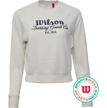 Dámská mikina Dámská tenisová mikina Wilson Sideline Crew Béžový (XS)