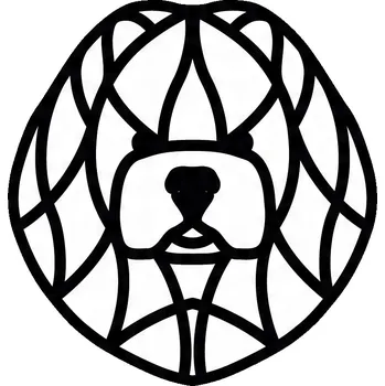 Obraz Nástěnná dekorace Čau-čau pes, nástěnná ozdoba, obraz s prořezávaným vzorem