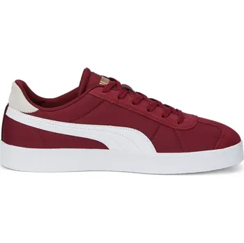Pánské tenisky Pánské tenisky Puma Club Nylon - cordovan/puma white/gold Červený (44,5)