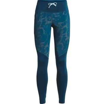 Dámské legíny Legíny Under Armour Women's UA OutRun The Cold Tights - petrol blue/reflective Tyrkysový (S)
