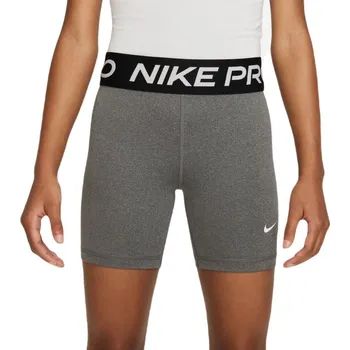 Dívčí kraťasy Nike Kids Pro Dri-Fit 5" - carbon heather/white Šedý (M)