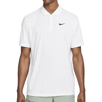 Pánské tričko Pánské tenisové polo tričko Nike Men's Court Dri-Fit Solid Bílý (L)