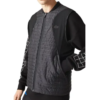 Pánská vesta Pánská tenisová vesta Lacoste SPORT Padded And Reversible - black/blue Černý (S/M)