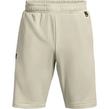 Pánské tenisové kraťasy Under Armour Men's Armour Terry Shorts - stone/pitch gray Béžový (XL)