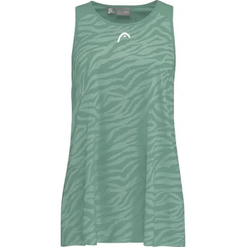 Dívčí trička Head Agility Tank Top G - nile green/print vision Zelený (164 cm)