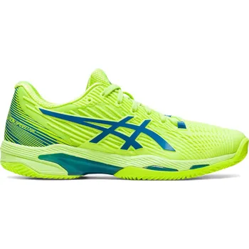 Dámská tenisová obuv Dámská obuv Asics Solution Speed FF 2 Clay - hazard green/reborn blue Zelený (37)
