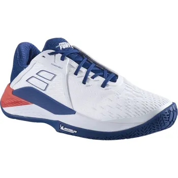 Pánská tenisová obuv Pánská obuv Babolat Propulse Fury 3 All Court Men - white/estate blue Modrý, Bílý (47)
