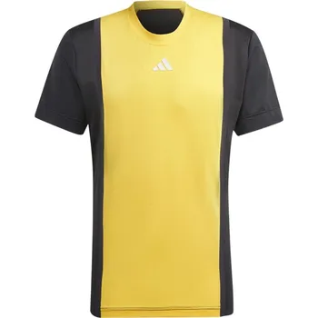 Pánské tričko Pánské tričko Adidas Heat.Rdy Pro FreeLift 3D Rib - orange/black Vícebarevný (M)