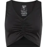 Dámský tenisový top Reebok Studio Ruched Cropped Tank Top W - black Černý (S)