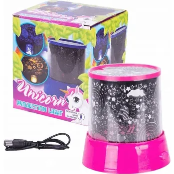 Lampička Projektor - lampička Hipo růžová