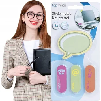 Blok Zápisník s lepicími bločky, mix barev