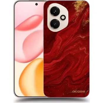 Pouzdro na mobilní telefon Picasee silikonový průhledný obal pro Honor 400 5G - Červená