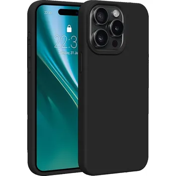 Pouzdro na mobilní telefon Silikonový obal Etteri pro iPhone 12 / 12 Pro 6,1" černý