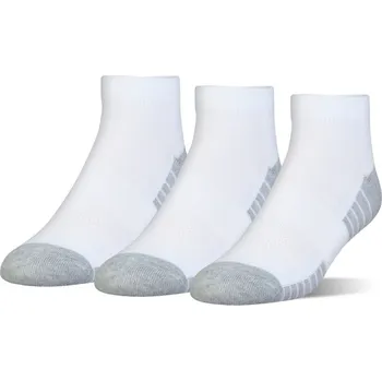 Pánské ponožky Ponožky Under Armour UA HeatGear Low Cut Jr - 3 par/white Bílý (26-29)