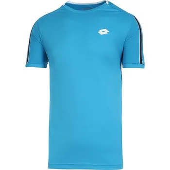 Pánské tričko Pánské tričko Lotto Squadra II Tee - blue bay Tyrkysový (S)