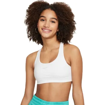 Podprsenka Podprsenky Nike Girls Swoosh Sports - white/pure platinum Bílý (M)