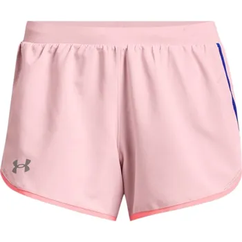 Dámské kraťasy Dámské tenisové kraťasy Under Armour Fly-By 2.0 Shorts - prime pink/versa blue Růžový (XS)